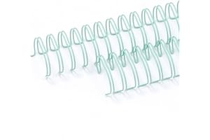 Craftelier - Set aus 2 Doppelringbindern für Alben, Notizbücher, Kalender oder Kalendersammlungen | Ideal für Scrapbooking und Bastelprojekte | Ø 2,54 cm (1") - Farbe Türkis