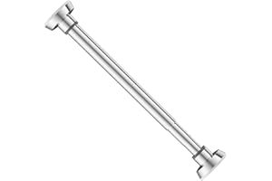 JISADER Verstellbare Kleiderstange ohne Bohren, Ausziehbare Kleiderstange für Schrank, Duschvorhangstange Edelstahl Teleskopstange Spannstange für Dusche Balkon Badezimmer Hängestange, 35cm 55cm
