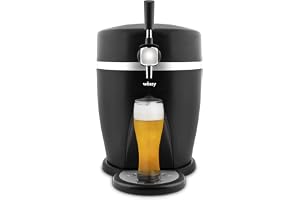 H.Koenig PINT568 Öldispenser, Silver, Svart, 5 L
