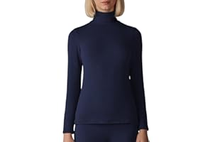 INTIMITALY Liabel - Błyszczak kobiety ciepłe bawełniane opakowanie 2 | Golf damski zimowy | Kobiety z wysokim kołnierzem z dzianiny ciepłe bawełniane klapki |