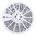 Produktbild CoulorButtons 400Pcs Flat Back Brilliant Silver Clear Round Rhinestones UV Gel Nail Art DIY Materials