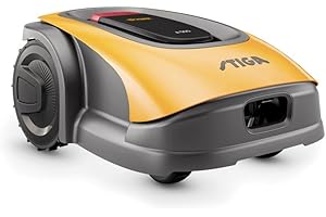 Robot cortacésped independiente, STIGA A500, superficies de hasta 500 m², funciona con tecnología GPS, pendientes hasta 45% (24°)
