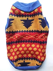 Birds' Park Dog's Woollen Sweater for Pug and Adult Pups (16 Inch In Length)