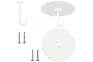 GORGECRAFT 2 Set Decken-Moskitonetz-Haken Etagenbett-Aufhänger Superkleber Baldachin-Betthaken Zum Aufhängen von Moskitonetz