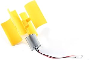 Walfront Éolienne Verticale électricité Micro éoliennes Verticales Kit Petit Générateur de Pales de Moteur pour Bricolage