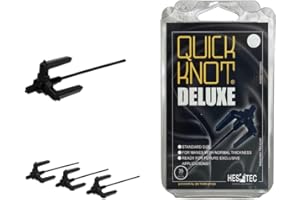‎QUICK KNOT Quick Knot® Deluxe | Mähnenklammer für Pferde | Geeignet für Pferde und Ponys | Wiederverwendbar (Schwarz, Standard)