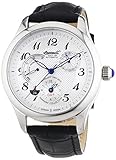 Ingersoll Herren-Armbanduhr XL Sam Analog Automatik Leder IN8410WH