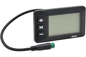 LCD-display för elcykel, 5-stiftsdisplay för kompatibel JN-styrenhet, hastighetsmätare för 24V/36V/48V-elcyklar, batterinivå