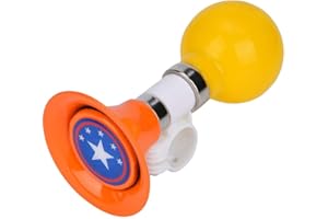 DUOKON Timbre de Bicicleta para niños Keenso, Mini Timbre de Bicicleta, bocina, Accesorios para Bicicletas para niños, para Bicicletas/Scooters, Rojo/Azul/Naranja