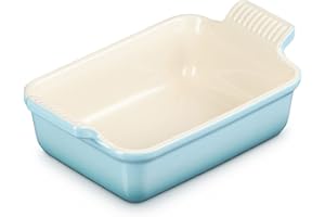 Le Creuset Pirofila rettangolare Tradition in gres vetrificato, 19 cm, 1.1 L, Blu Caribe, 71102191700001