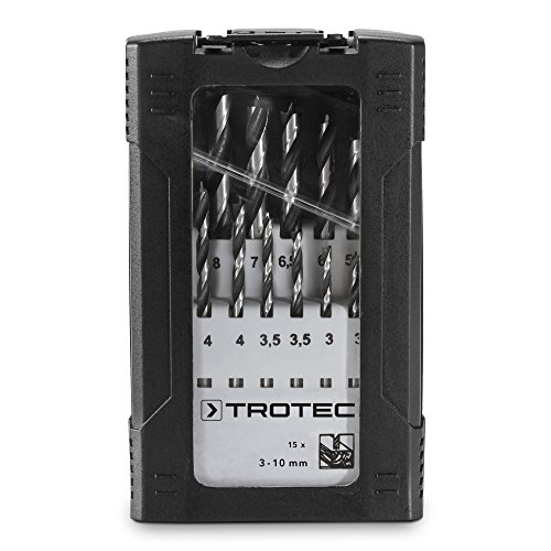 TROTEC Holzbohrer-Set (15-tlg.), 3 bis 10 mm Durchmesser in 1-mm-Schritten - 2