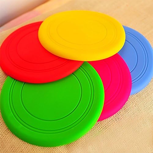 Pet Online Pet frisbee pet silicone frisbee dog frisbee throw multi-color Frisbee