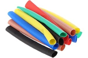 MORNINGMO 12x Heat Shrink Tube Sleeve for 5 6 7 8 USB Data Charger Cable Fix Assorted Heat Shrink Tubing Insulation Cable Tidy Management Sleeve Wrap Wire Hider Envel Cover Power USB Cord Clip Case