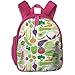 Produktbild Kinderrucksack mädchen,Gemüse-Muster-Matching Let Food Be Thy Medicine Tea Towel_116, Für Kinderschulen Oxfordtuch (pink)