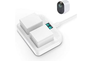 HOLACA Dual Charging Station Compatible with Arlo Ultra Ultra 2 Arlo Pro 3 Pro 4,Charge Up to Two Arlo Ultra Arlo Pro 3 Batteries