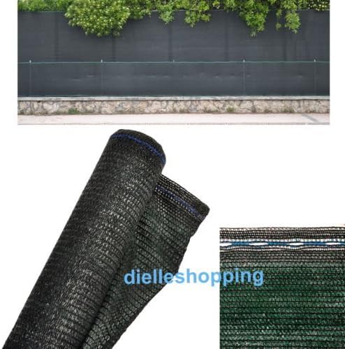 Shading/Shadow Shade 90% H.4 m X Length 10 Metres, Sun Blocking/Privacy Dark Green 90% Garden Dimming Shade