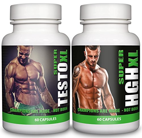 HGH - XL By Natural Answers Super HGH XL and Testo XL Testosterone Bodybuilding Mens Health