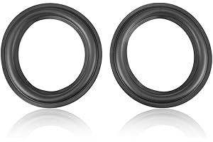 Mavis Laven Espuma del Altavoz de Goma, reparación de Altavoces de Bricolaje Perforados con Borde Envolvente del Borde de Goma Reemplazo de 6 Pulgadas / 156 mm 2PCS, Negro