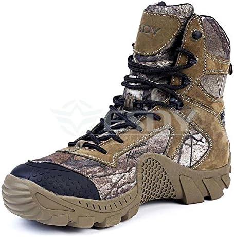 Coolgoing Outdoor Real Leather High Top Waterproof Boots Climbing Boots Camouflage Military Tactical Combat Men Ankle Army Boots breathable Camping Hiking hunting Shoes , pictures , 43