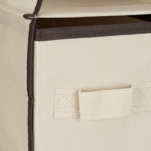 Relaxdays Hängeregal 6 Fächer mit 2 Schüben für Kleiderschrank, faltbar, HxBxT: ca. 82 x 14,5 x 30 cm, beige - 6