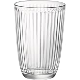 Bormioli Rocco 6 Longdrink Line Glasses, Transparent, 39 cl