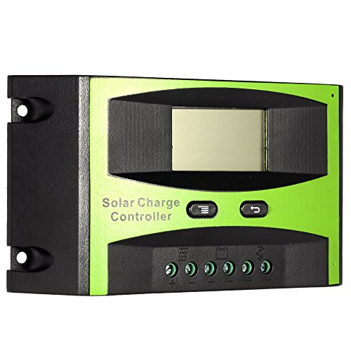 KKmoon 20A 12V/24V Solar Laderegler PWM Aufladung Temperatur Kompensation Überladung Schutz LCD Display für netzunabhängige Solaranlage - 2
