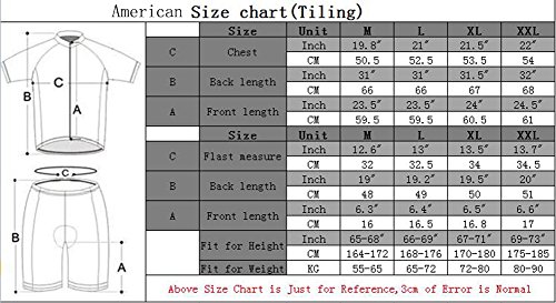 ZEROBIKE® Herren Trikot Set Fahrradbekleidung Fahrradtrikot für Reiten Radfahren Radsport - 4