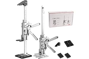 HEYOUTH Labor Saving Arm,Hand Llifting Jack Tool,Cric Manuel Meuble,2 pièces Etai Telescopique Leve Meuble 38.3cm avec échelle de d'élévation Fonction de Levage Finement réglée pour Les Sols,Fenêtres