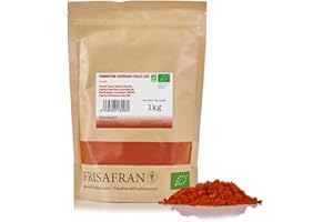 FRISAFRAN | Paprica dolce affumicata 1kg | Paprika in Polvere Bio | paprika dolce macinata | Origine SPAGNA | Affumicata Dolce | Paprica | Paprika Affumicata | Paprika Dolce | Pimenton Affumicata
