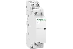 Schneider Electric A9C20132 Acti 9 iCT Conector, 25A, 2NA, 24Vca, 81mm x 18mm x 68.5mm, Blanco