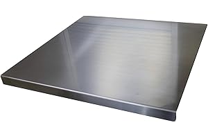 GIORDANO SHOP Tagliere Spianatoia per Alimenti 49,5x59 cm in Acciaio Inox Rocila