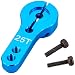 Produktbild JBS basics ] Servohorn 25T 25 Zähne Servoarm Alu [ sehr leicht ] CNC 35mm lang Servohebel MG995 MG946R [ incl. Schrauben ] Tuning (1 Stück, Blau)