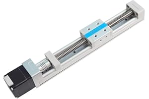 FUYU FSK30J Mini Linear Guide Rail Ladder Type Screw Linear Actuator Slide Table Linear Gantry System Small CNC Stage Motorized Nema 11 Stepper Motor 250mm Stroke