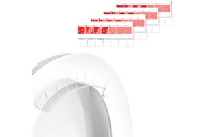 Hsthe Sea 2 Stück Urinschutz für Toilettensitz, Urinabweiser verhindert das Verschütten von Urin, für runde und ovale Toiletten