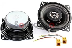 SOUND WAY Sound-Way Kit Installazione Altoparlanti 2 Vie Casse Autoradio 10 cm 100 Watts Compatibile con Fiat 500 Cinquecento/ 600 Seicento