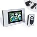 Produktbild H127G Farbige LCD Wireless Digital Thermometer Wecker Wetterstation (Farbe: silbrig & schwarz)