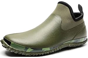 GILKUO Neopren Gummistiefel Herren Kurz Wasserdicht Leicht Regenstiefel