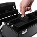Songmics Aluminium Beauty Case Cosmetic Case with Handle Strap/2 Layers Makeup Box JBC315B