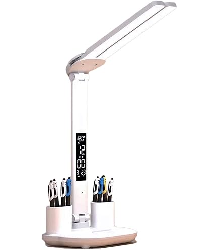 SOBEAU Lampe de Bureau Led,Lampe de Bureau à Deux Bras, Lampe Tactile Avec Minuterie et Fonction SOBEAU Lampe de Bureau Led,Lampe de Bureau à Deux Bras, Lampe Tactile Avec Minuterie et Fonction