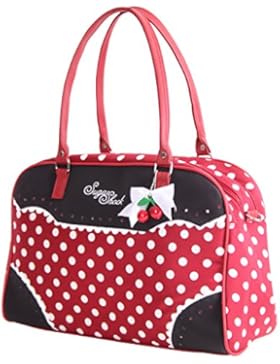 SugarShock Auro 50s retro Polka Dots Rockabilly Shopper Tasche Handtasche