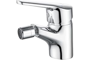 Ibergrif Roma - Bidé de Lavabo de Baño Clásico, Mezclador Monomando para Lavabo, Cromo