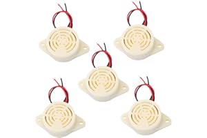 HiLetgo 5pcs 95DB Alarm Buzzer SFM-27 High-decibel 3-24V 12V Electronic Buzzer Beep Alarm Intermittent Continuous Beep for Arduino