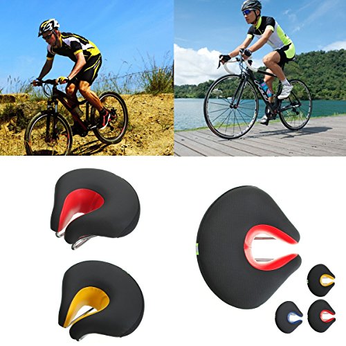 OUTERDO Neu Fahrradsattel Ohne Nase MTB Mountainbike Sattel Cityradsättel Innovatives Design Für Damen Und Herren 200x180mm - 6