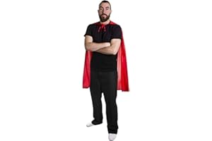 I LOVE FANCY DRESS LTD Capa ROJA SIN Capucha para Adultos Accesorio DE COSTUMAS