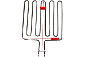 Marel Shop® - Resistenza per Sauna Compatibile con Harvia ZSK710 Alta qualità 2670 W 230 V Lunghezza 36 cm Larghezza 30 cm Distanza Faston 40mm