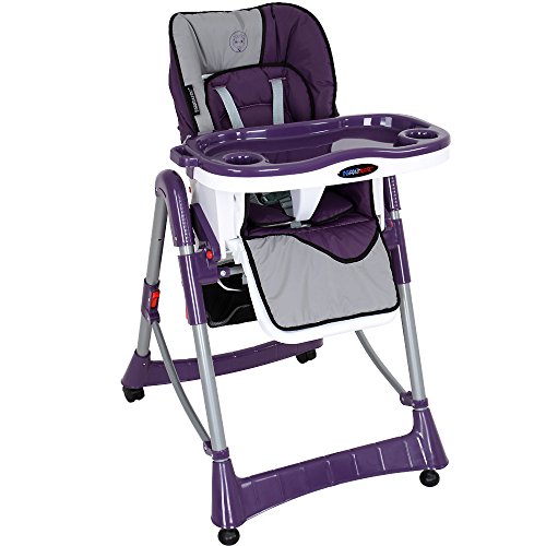 Infantastic Baby Feeding Highchair Height Adjustable Children's Dining High Chair Nursery Furniture (Shadow Purple)