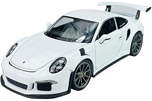 DROMADER Welly Porsche 911 991 GT3 RS Coupe Weiss 2011-2018 1/24 Metall Modell Auto Die Cast Neu im Kasten