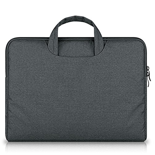 Laptoptasche Wasserfeste Umh  ngetasche Notebook H  lle Tasche f  r 13 3-14 Zoll Laptop MacBook Pro MacBook Air Dunkelgrau