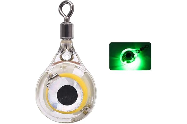 ANCLLO 3 st fisk djup drop undervatten led bete ljus blixt undervatten lysande bete fiske bläckfisk abborre sked fiskeredskap bra ljus