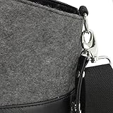 Geräumige Wickeltasche inklusive Wickelunterlage für unterwegs, neuen Universal Befestigungshaken für den Kinderwagen, Isoliertasche für das Fläschchen und weiterer Extras von Herzmutter - 7